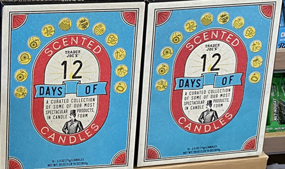 Trader Joe's 12 Days of Scented Candles 2024