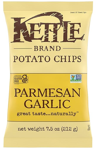 Kettle Brand Potato Chips Parmesan Garlic Kettle Chips, 7.5 Oz