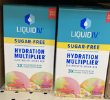 Liquid I.V. Hydration Multiplier Sugar Free Electrolyte Drink Mix Rainbow Sherbet, 6 Ct