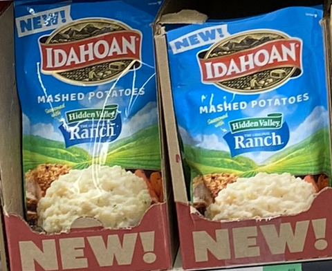 Idahoan Mashed Potatoes seasoned with Hidden Valley, 4 oz