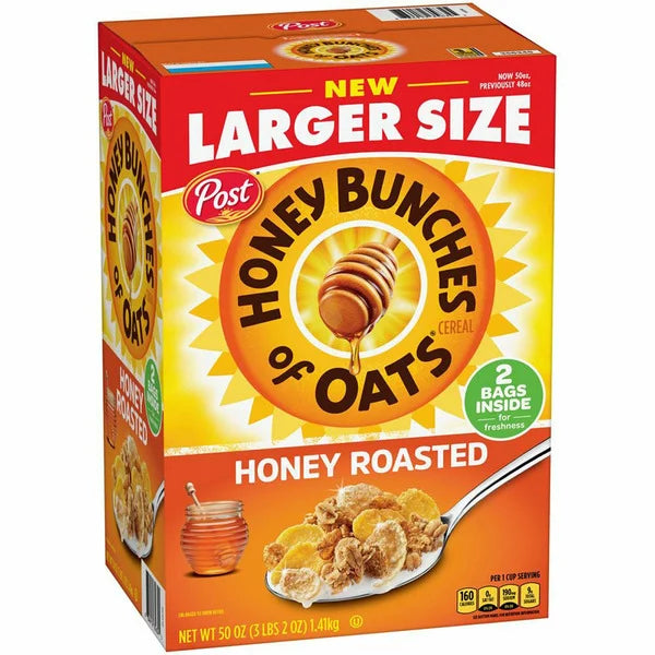 Honey Bunches of Oats Honey Roasted, 50 oz