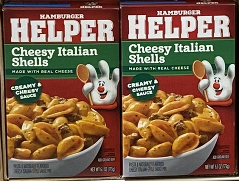 Hamburger Helper, Cheesy Italian Shells, 6.1 oz