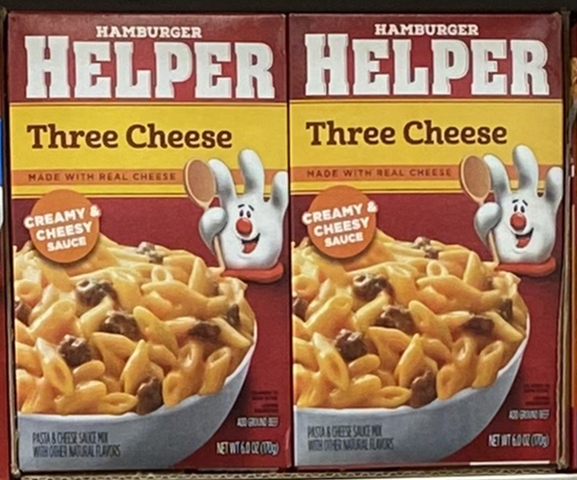 Hamburger Helper, Three Cheese, 6 oz