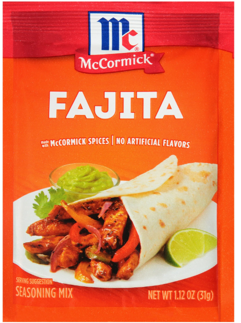 McCormick Fajita Seasoning Mix, 1.12 oz