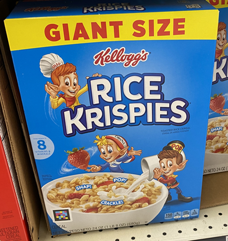 Kellogg's Rice Krispies Giant Size Cereal, 24 oz