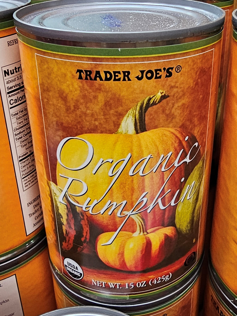 Trader Joe's Organic Pumpkin canned 15 oz