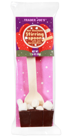 Trader Joe's Hot Chocolate Stirring Spoon 1.16 oz (Pack of 4)