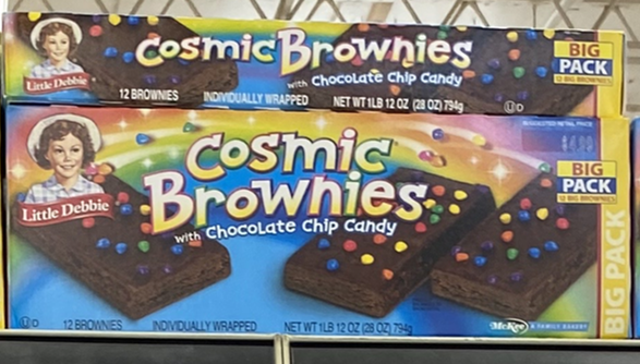 Little Debbie Chocolate Chip Candy Cosmic Brownies 12 Ct, 28 oz