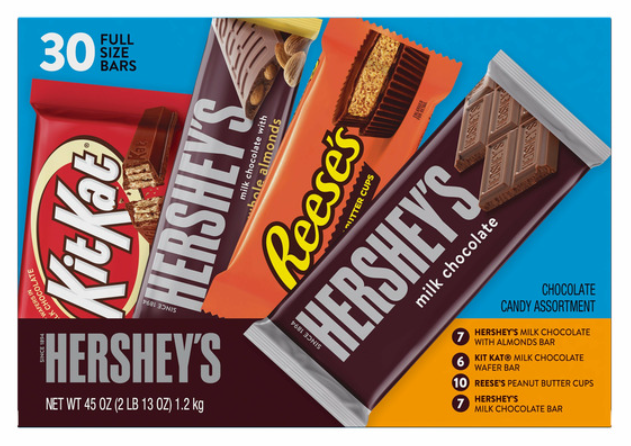 Hershey's Assorted Bar Variety Pack, 30-count