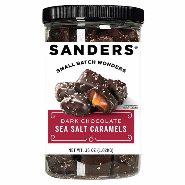 Sanders Dark Chocolate Sea Salt Caramels, 36 oz