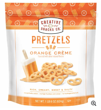 Creative Snacking Co. Orange Creme Pretzels, 26 oz