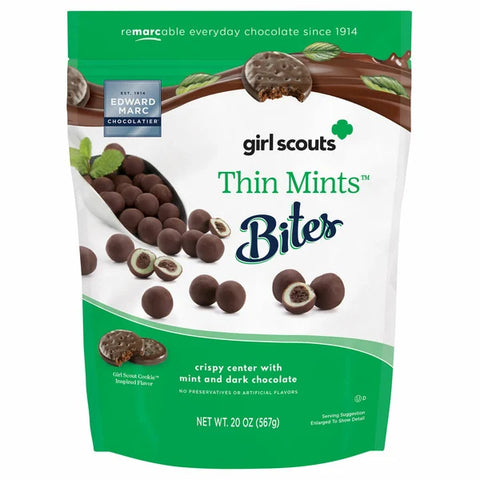 Edward Marc Girl Scouts Thin Mints Bites, 20 oz