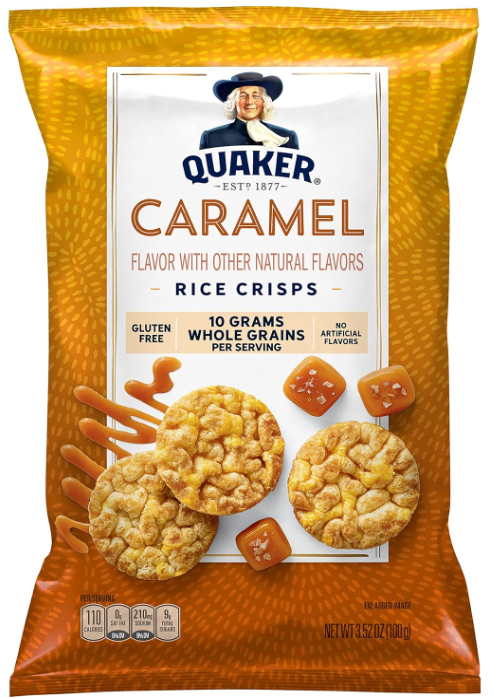 Quaker Rice Cake Caramel Corn, 3.52 Oz